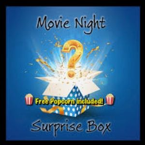 5 Movie Night Mystery Bundle DVDs Popcorn Family Romantic Kids Drama Comedy